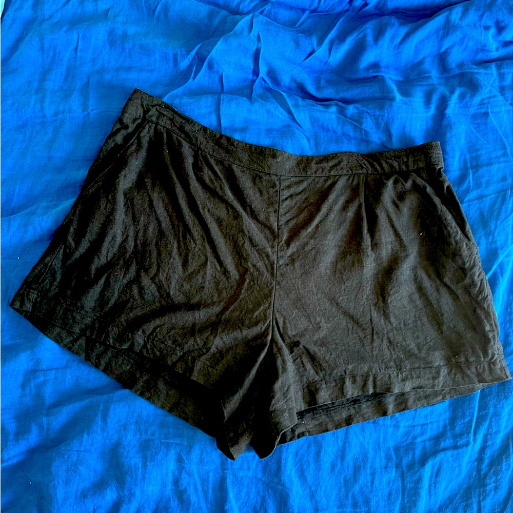Abercrombie & Fitch Linen-Blend Pull-On Shorts